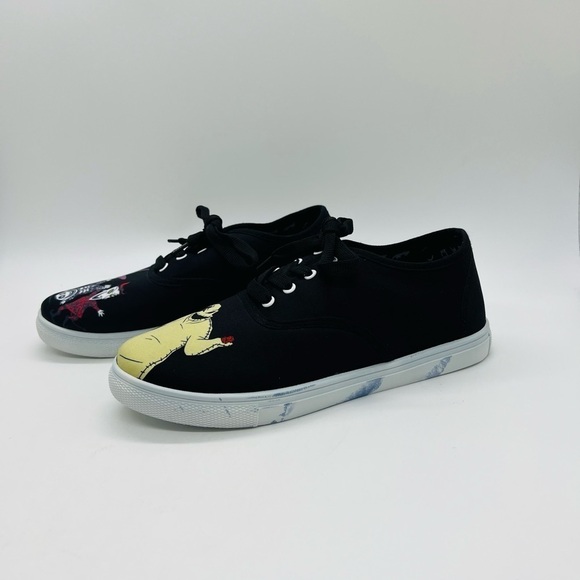 DISNEY THE NIGHTMARE BEFORE CHRISTMAS BLACK SNEAKERS SIZE 8 - Picture 3 of 16